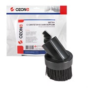 Щетка для профессионального пылесоса с длинным синтетическим ворсом Ozone для жестких поверхностей, под трубку 32 мм 592000